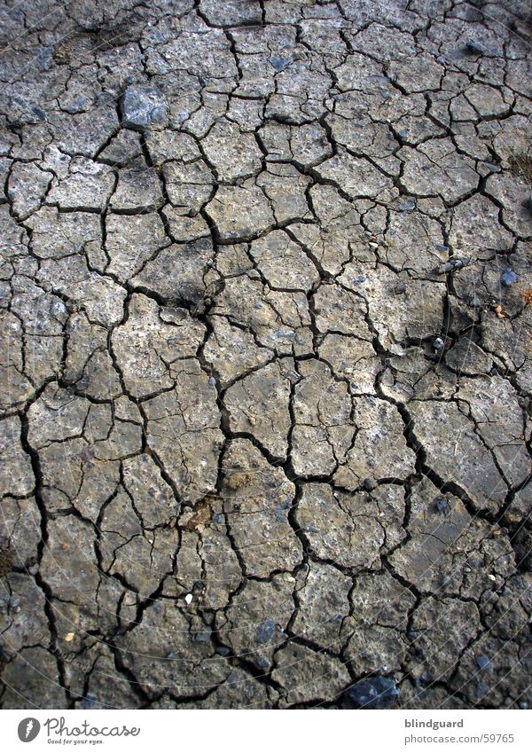 Dry And Dirty Drought Cavernous Field Desert Summer Earth Sand lumps lack of water Broken Gloomy