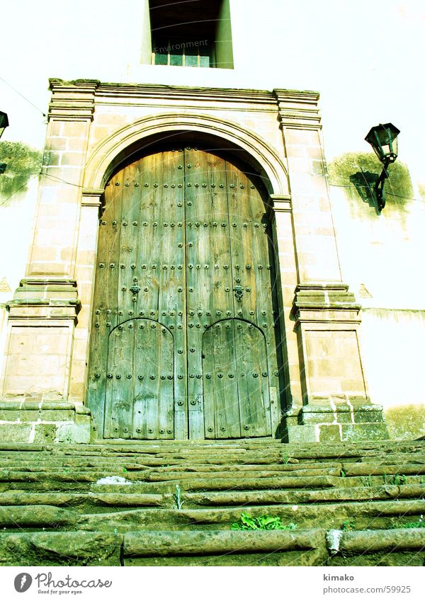 Patz's Cuanaro Lamp Door Old Stairs Mexico