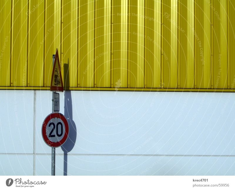 Contrast Signs I Yellow White Red Signs and labeling Road sign Railroad crossing Bans Prohibition sign Mandatory sign contrasting colors Warehouse reverberation