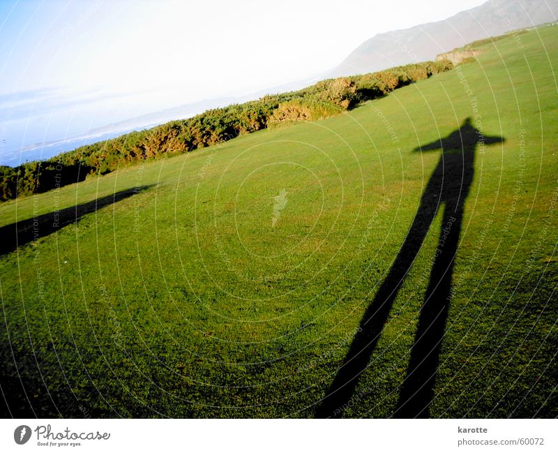 shadow on the grass Large Wales Grass Stagnating Unwavering Shadow Gower Peninsula self-image