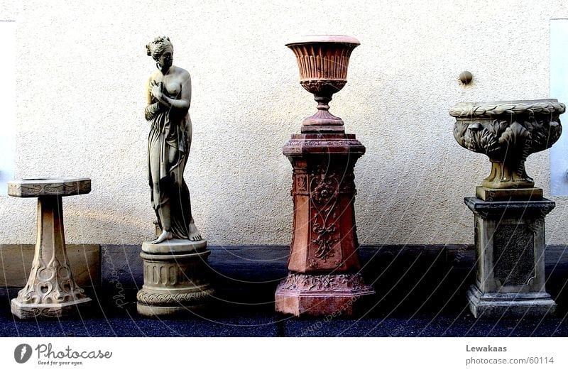 nostalgia Statue Antique Ancient Light Precious Beautiful Collection Expensive Extra Rome Woman Stone Shadow Old Exclusive Römerberg Column