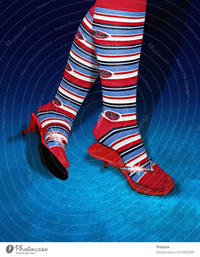 White Blue Red Colour Feet - a Royalty Free Stock Photo from Photocase