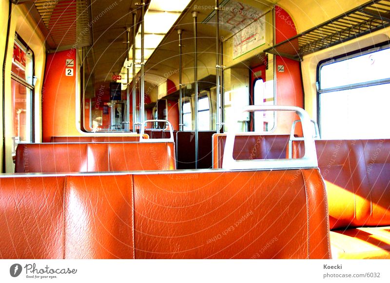 S-Bahn Session II Commuter trains Railroad Brown Transport Backrest Sun Seating wagon