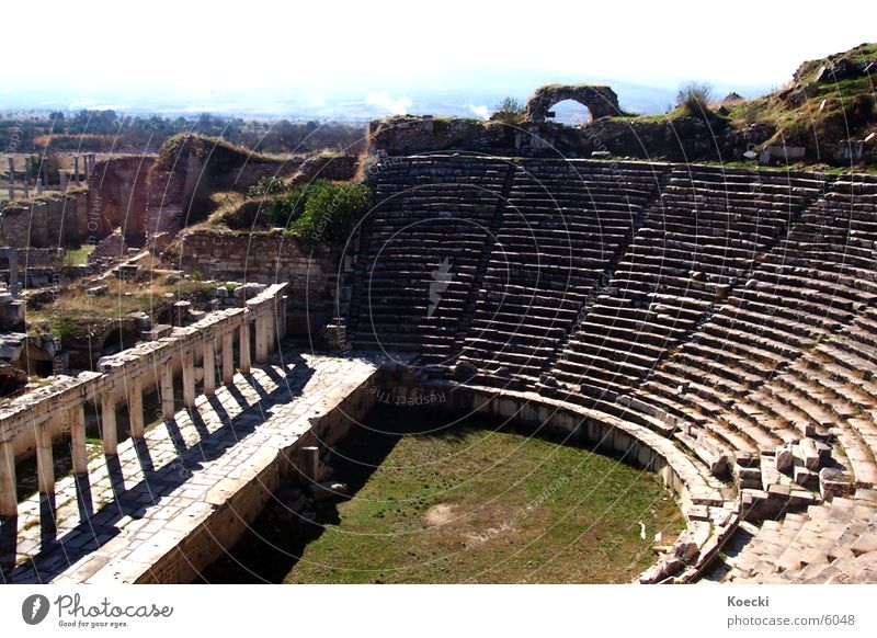 Amphitheatre II Ruin Turkey Broken Physics Vacation & Travel Architecture Stone Destruction Warmth Theatre