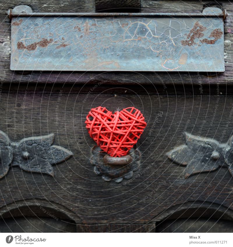 Heart Message Flat (apartment) Decoration Valentine's Day Mother's Day Door Bell Wood Emotions Moody Love Infatuation Romance Senior citizen Decline Past