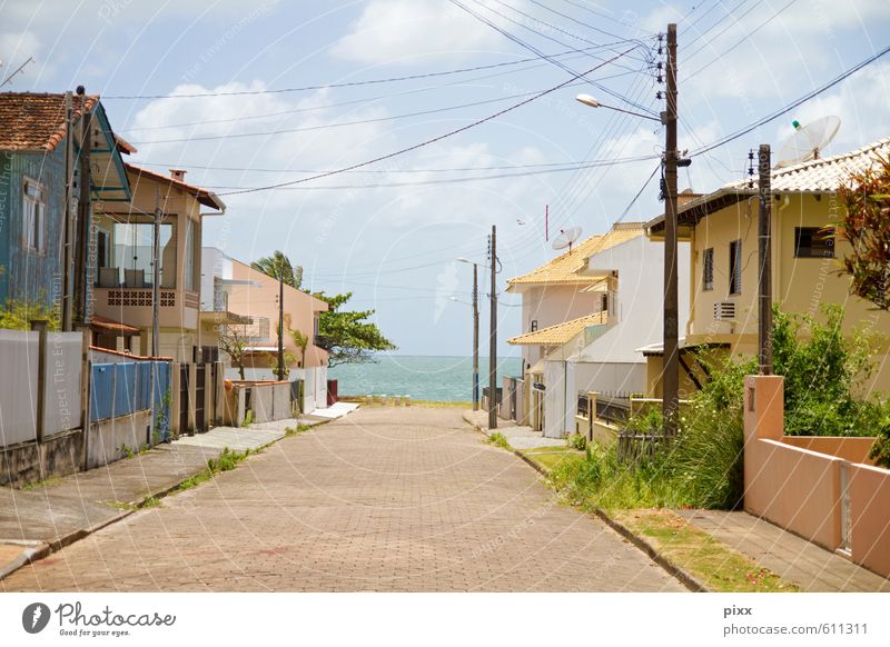 Rua liberdade! There's the sea back there! Vacation & Travel Far-off places Summer Beach Ocean House (Residential Structure) Plant Sky Clouds Sun