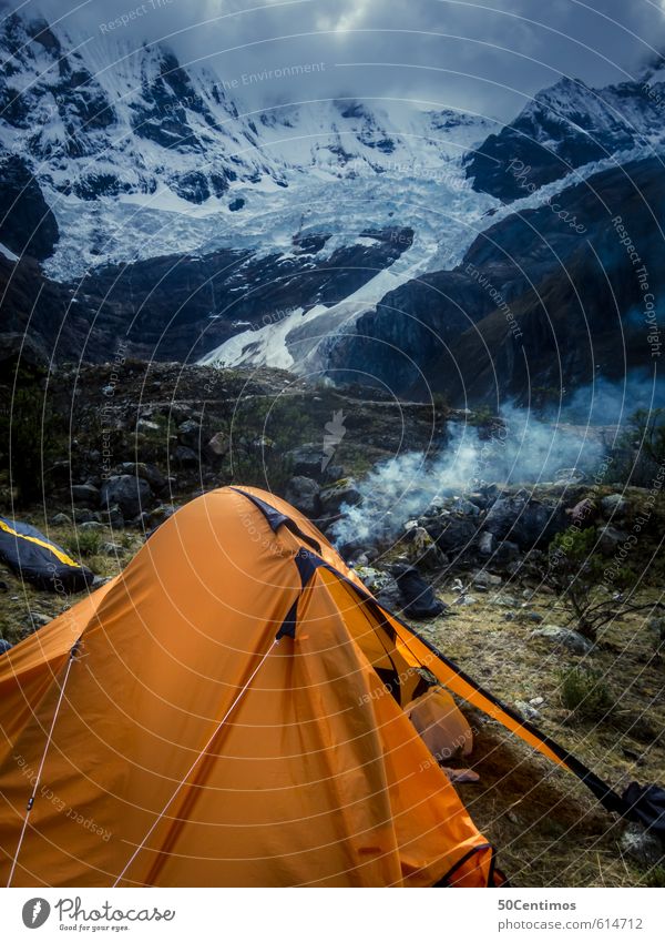 Camping in the on the edge of the glacier Leisure and hobbies Vacation & Travel Tourism Trip Adventure Far-off places Freedom Sightseeing Expedition Winter Snow
