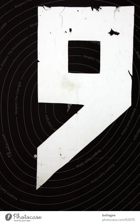 9 Digits and numbers Black White Exterior shot Broken On the corner Sharp-edged Square rubbish clay frayed Old disintegration dissolution process Contrast