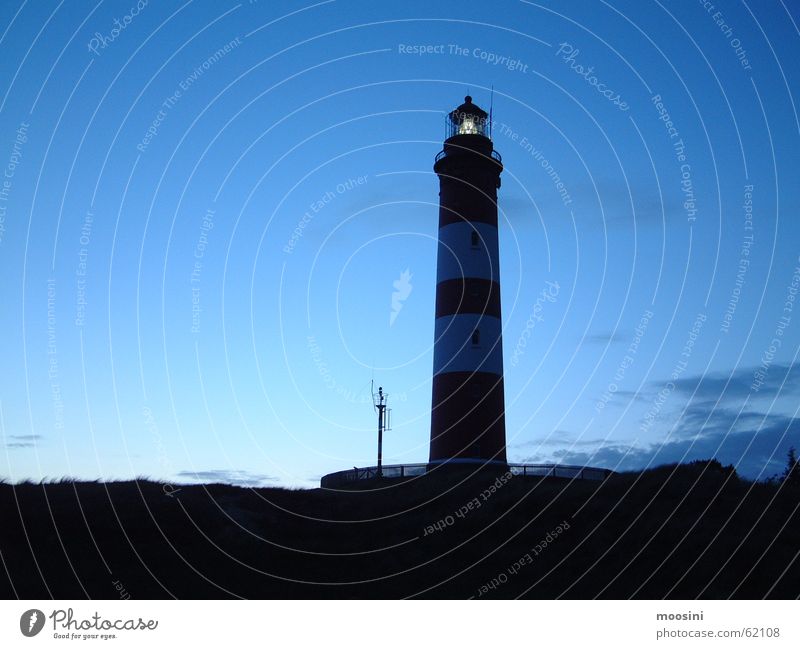 Lighthouse on Amrum Twilight North Sea