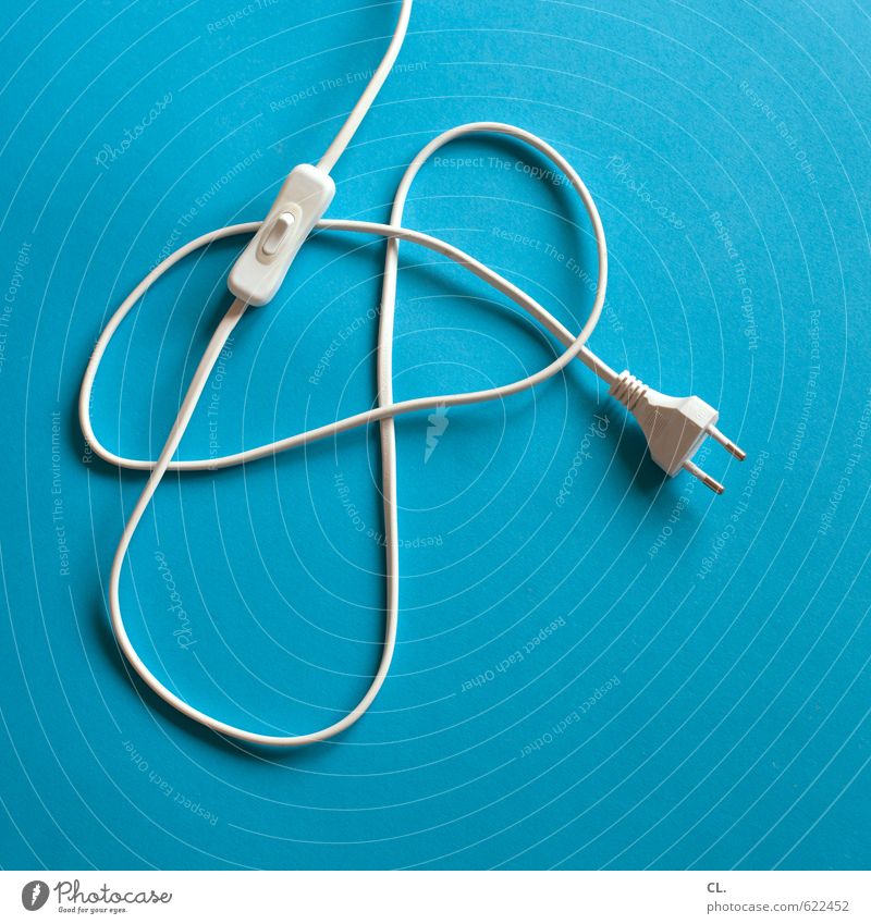 unplugged Living or residing Cable Save Esthetic Broken Blue Thrifty Relationship Energy Break Divide Switch Connector Switch off Activate Electricity