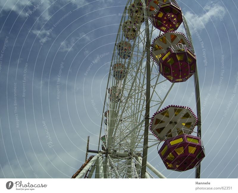 ...freedom must be boundless. Clouds Ferris wheel Fairs & Carnivals Festival Sky Feasts & Celebrations Joy