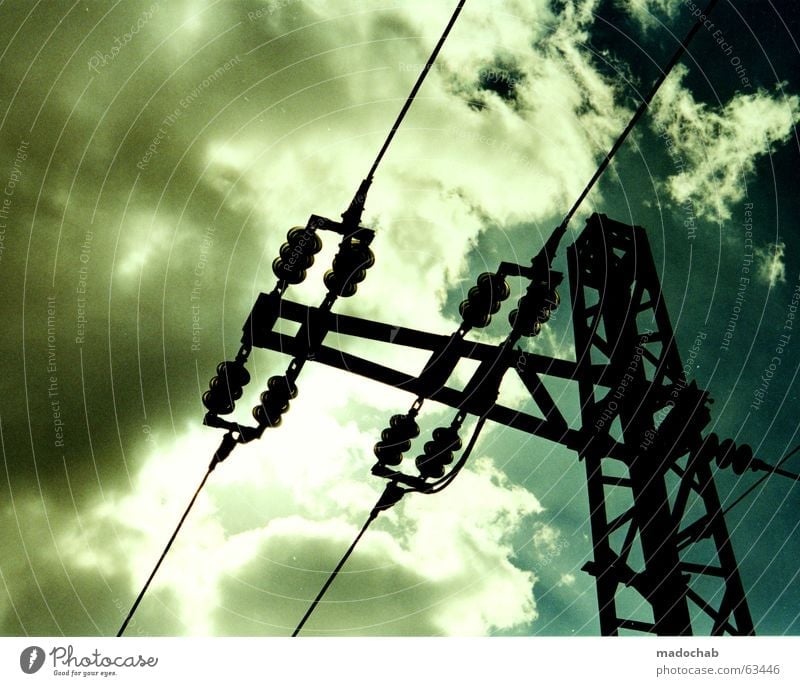 READY | energy energy power electricity sky sky heaven White Black Summer Electricity Forwards Aspire Nature Industrial district Overhead line Railroad Gale