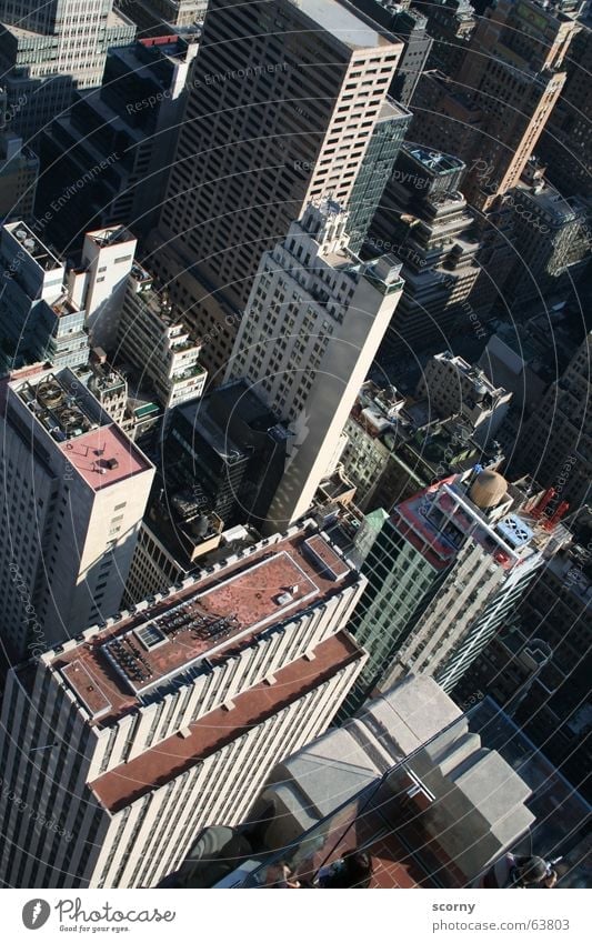 Deep insights New York City High-rise Bird's-eye view To fall Building high angle rockafeller center Sudden fall