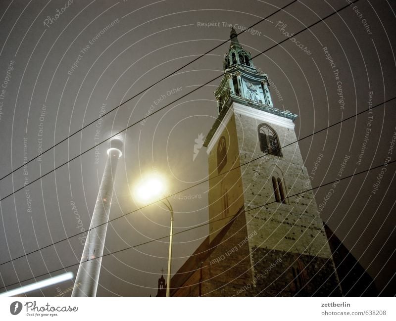 TV tower and all. Evening alex Alexanderplatz Berlin Berlin TV Tower Television tower Capital city Sky Heaven Church of Our Lady Night Night shot Night sky Town