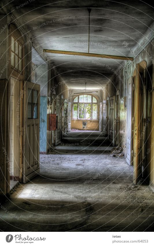 abandoned barracks Style Military building Administration building Doomed Beautiful Exclusion zone Russian Saxony Dirty Derelict Building Leipzig Germany HDR