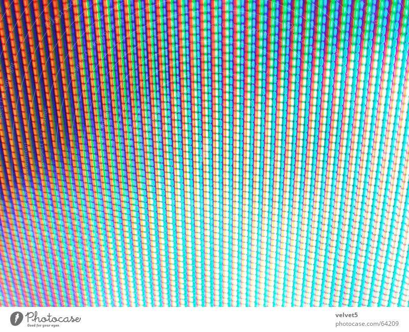 screen Television Pixel blue red