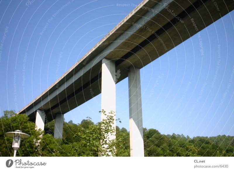 motorway bridge Concrete Highway Transport Bridge Landscape