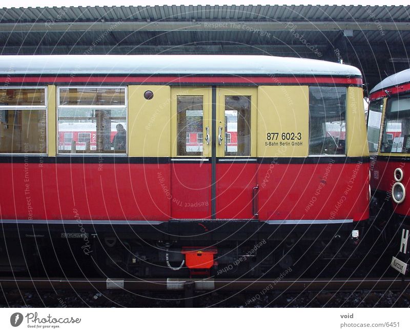 suburban train Red Railroad Berlin
