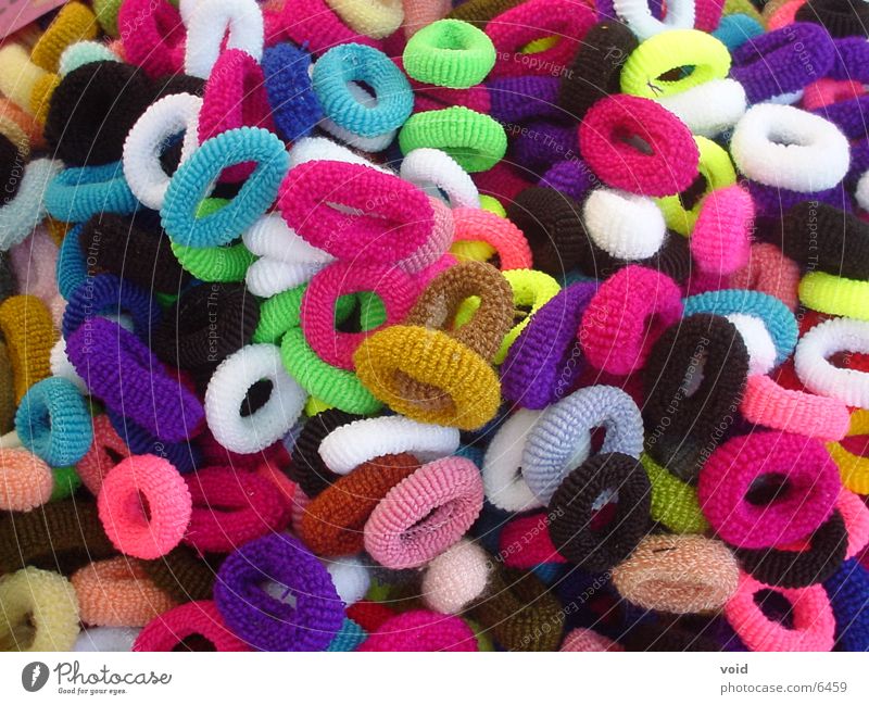 scrunchy Rubber Multicoloured Round Things Colour