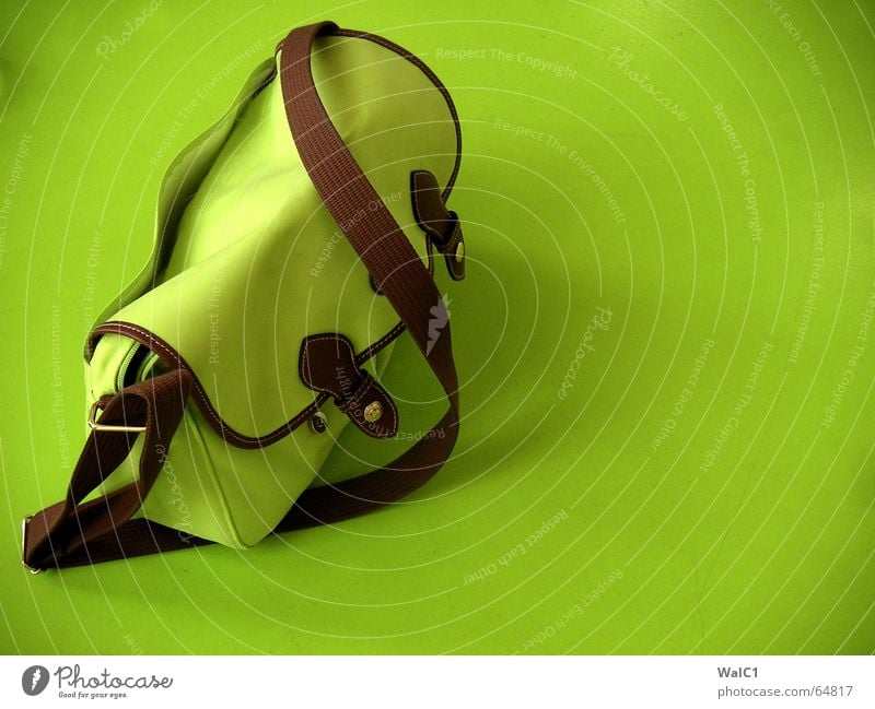 tone-in-tone Bag Handbag Green Table Brown Closure