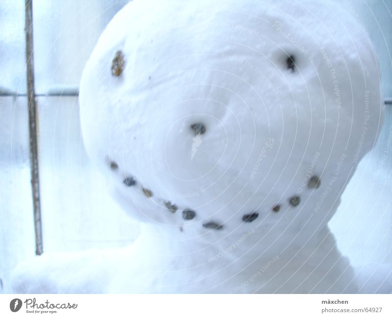 smile Snowman Grinning Winter Face Laughter