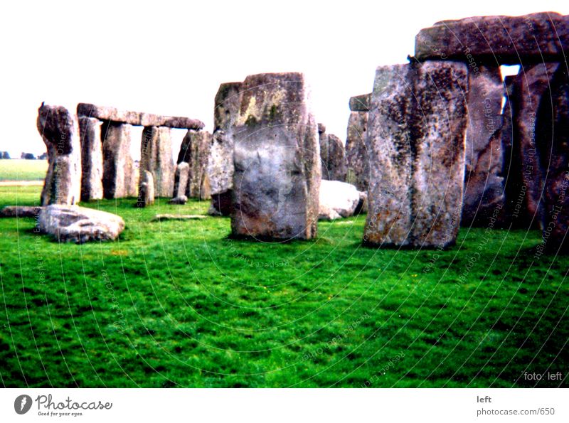 Stonehenge England Grass mysterious megalite