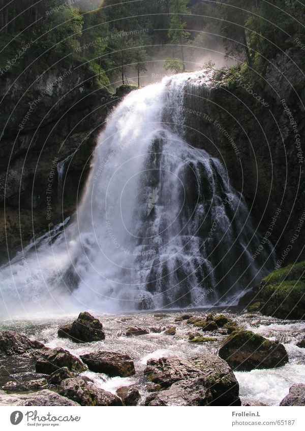 Around Salzburg Mystic Waterfall Landscape Rock rocks Nature Federal State of Salzburg