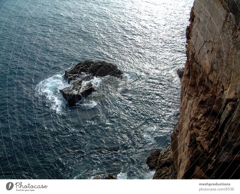 Magical cliff ocean deep