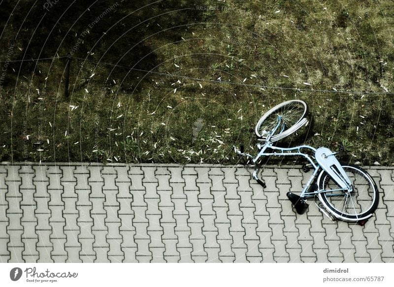 Just a Bike Bicycle Lie Broken Street grass