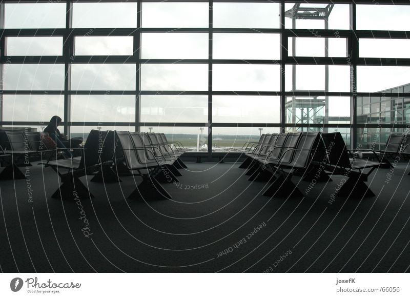 Empty seats in the waiting hall at Frankfurt Airport Armchair Break Departure lounge Seating Wait Vacation & Travel