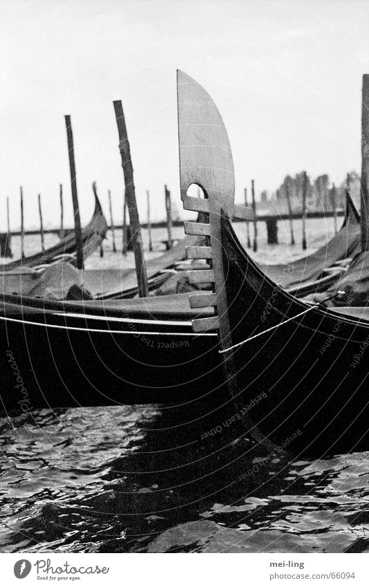 once upon a time Venice Vacation & Travel Watercraft Section of image Partially visible Detail Gondola (Boat)