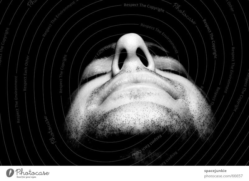 Unshaved and unpainted Portrait photograph Man Facial hair Human being Face Nose Stubble Black & white photo