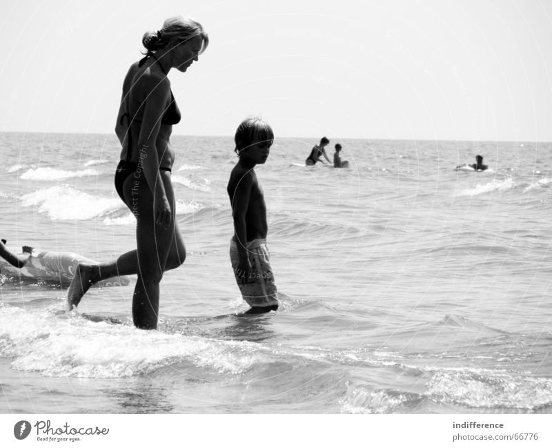 Mother and Son Beach Summer Family & Relations Italy mother child sea tuscany