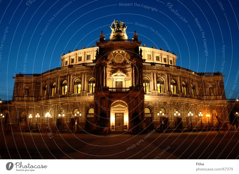It's time, .... Opera Opera house Manmade structures Monument Enthusiasm Cool (slang) Dresden Saxony Renaissance wagner Semper Colour photo Multicoloured