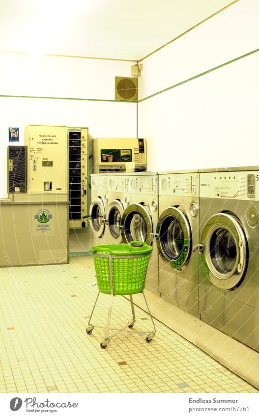 clean Laundromat Washer Green Retro Old-school Overexposure Bright Contrast stylish not to mention strange wired