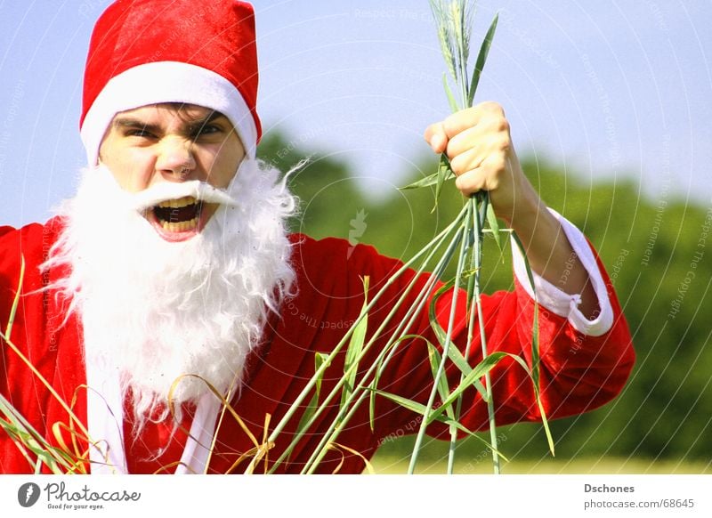 KLAUS VERSAGT Deerstalking Native Americans Miss Cereal Wholewheat Seizure Anger Hello Psychological terror Come Santa Claus December Winter Field Salutation