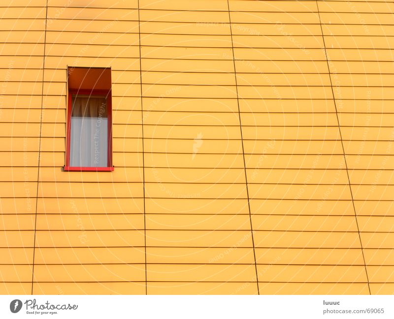 peephole Window Small Narrow Neighbor Curtain Wall (building) Empty Sunlit Physics Pattern Regular Sparse Warmth panelling Evening Line Detail