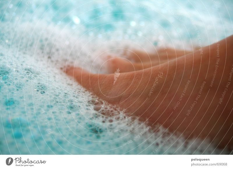 underwater Foam Bathtub Hot Relaxation Toes Feet Legs Water Blue Swimming & Bathing Foot bath Wash Barefoot