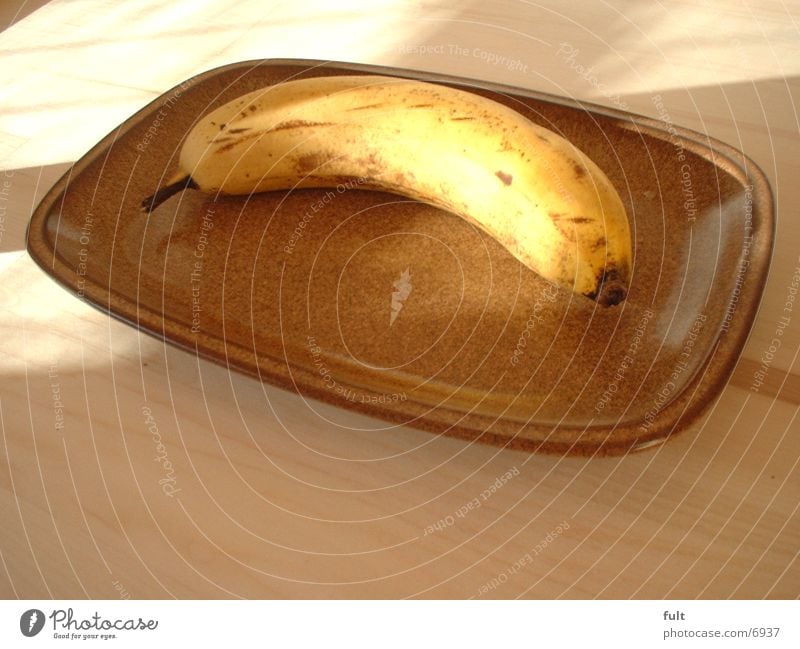 banana Banana Wood Plate Healthy Fruit