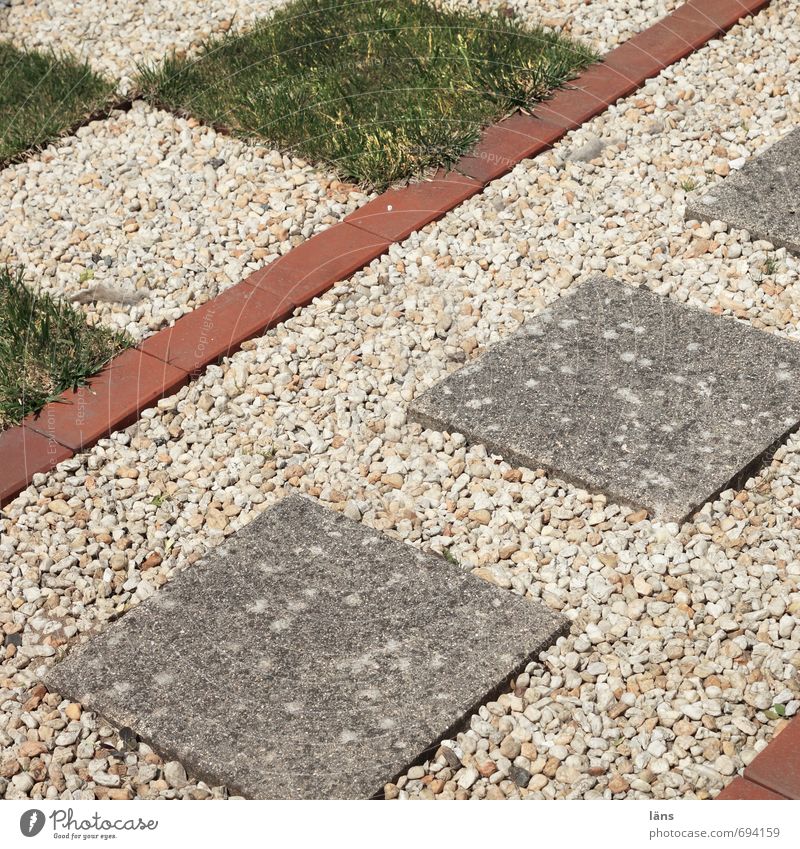 front garden idyll Style Leisure and hobbies Garden Stone Exceptional Uniqueness Passion Dedication Orderliness Effort Lawn Pebble Paving tiles Footpath Square