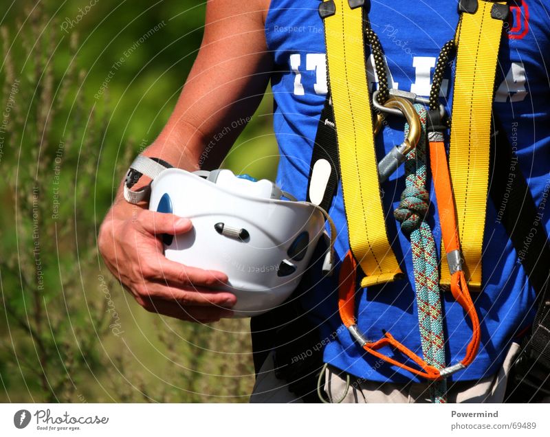 climbing Mountaineer Helmet Protective equipment Leisure and hobbies Safety Belt Checkmark Climbing climber instructor Sports belt system carbine