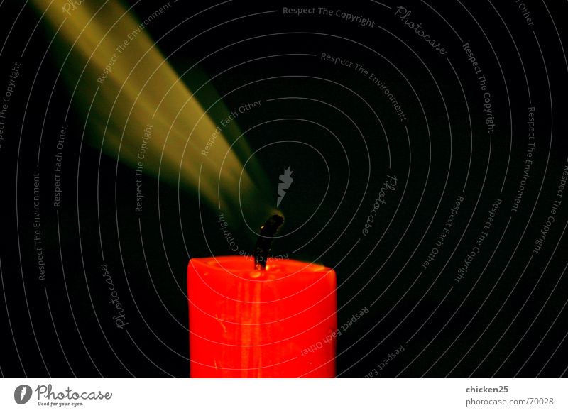 sound and smoke Candle Fog Red Long exposure Past Cold Air Smoke Candlewick Blaze Warmth Wind breath