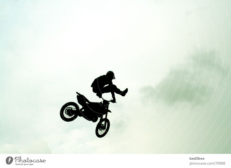 jump arround Motorcycle Vehicle Jump Hop Freestyle Motorcyclist springboard motocross Sports Sky Racing sports heaven