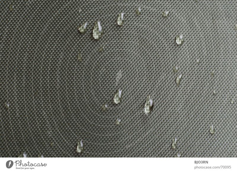 drops on canvas #02 Cloth Drape Graphic Pictorial space Macro (Extreme close-up) Across Format Landscape format Product Rain Damp Green Dark green fabric gauze