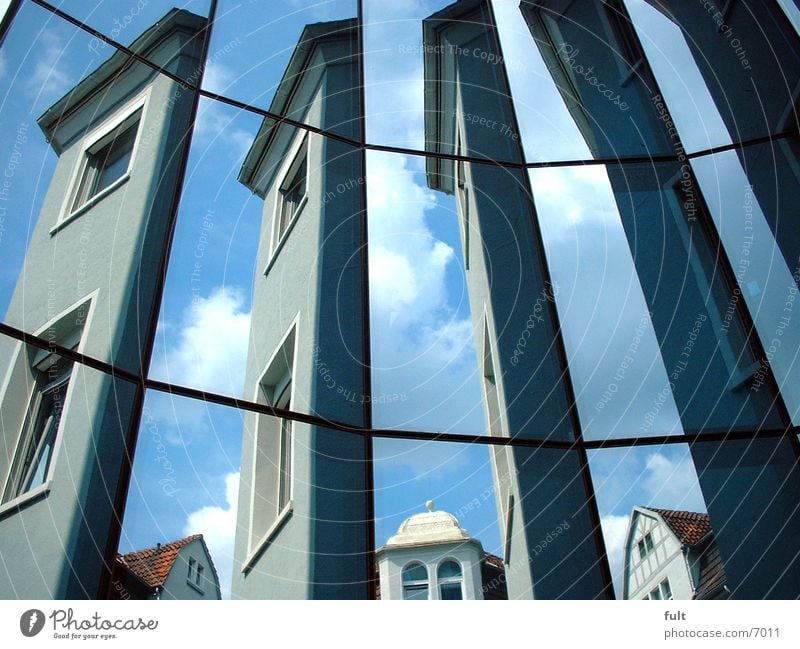 mirror facade Glas facade Mirror Style Architecture Glass Sky