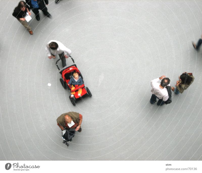 people 05 To talk Human being Friendship Group Shirt Observe Going Walking Stand Wait Together Above Gray Boredom Outline Formation Against each other Sociology