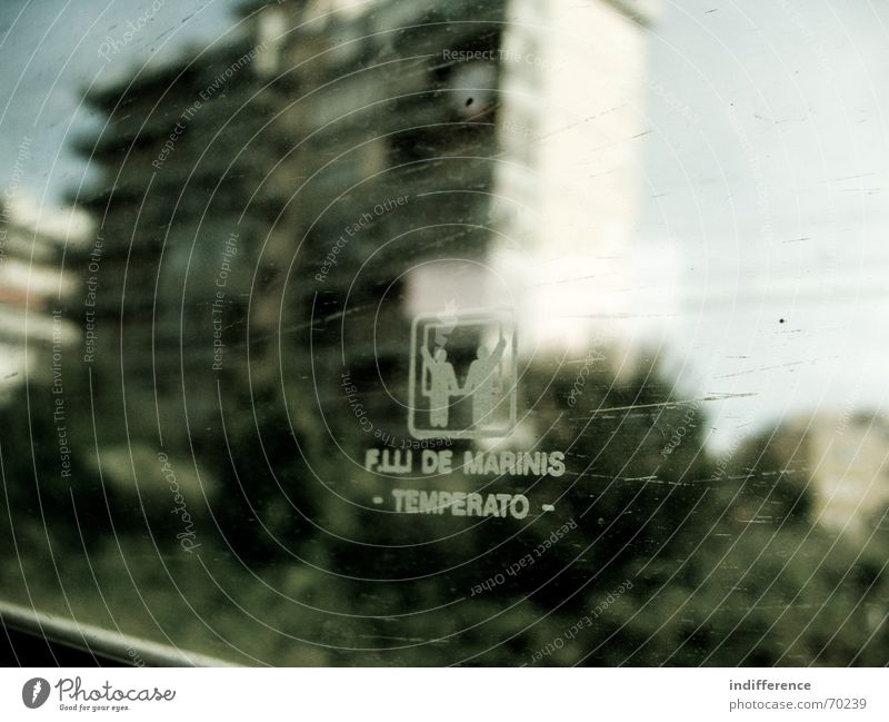 through the window serie. Town Nature Italy Vacation & Travel train building glass dirty tree tuscany blur motion