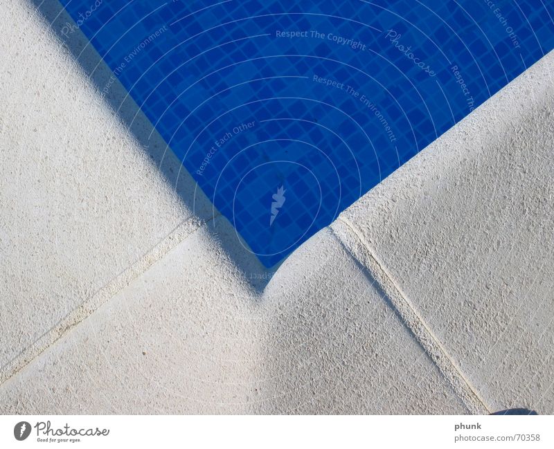 pooleck Swimming pool Wet Cold Cooling Glimmer Water Blue Corner Stone
