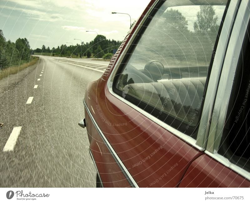 highway to hell. Vacation & Travel Loudspeaker Landscape Sky Window Street Car Limousine Sphere Driving Sweden Carriage Stern Country road Window pane