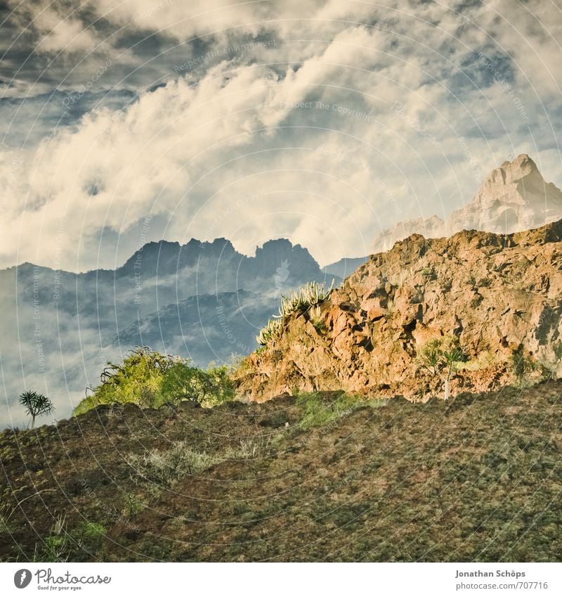 San Andrés / Tenerife XX Environment Nature Landscape Earth Sky Clouds Rock Mountain Island Esthetic Effort Whimsical Mostly Double exposure Fusion Canaries